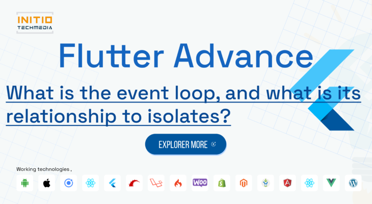 What is the event loop, and what is its relationship to isolates?
